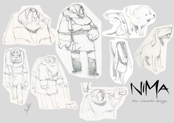 Diseño de personajes para Nima